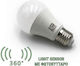 Adeleq Λάμπα LED 9W 110mm για Ντουί E27 και Σχήμα A60 Φυσικό Λευκό 900lm με Φωτοκύτταρο