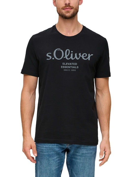 S.Oliver Men\'s T-shirt Black 2139909-99D1