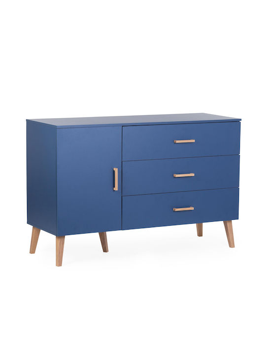 Comodă pentru copii Bold Blue cu 3 sertare 137x77x98buc