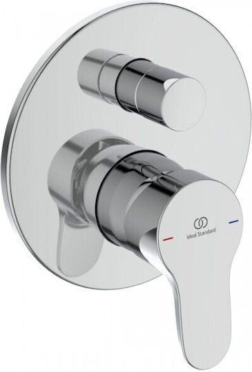 Ideal Standard Built-in Faucet Mixer for Shower 2 Exits Silver
