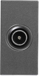 Eurolamp TV-Buchse Terminal in Gray Farbe 152-20454