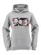 Kids Sweatshirt with Hood and Pockets Lgrey