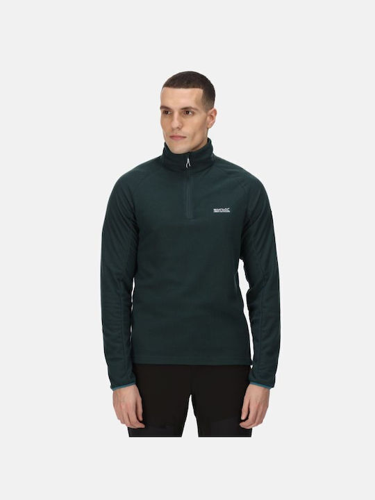 Regatta Lightweight Herren Langarmshirt Ausschnitt mit Reißverschluss Grün