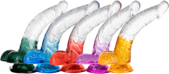 Dildo realist cu Scrotum Portocaliu