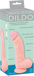 You2Toys Ρεαλιστικό Dildo με Όρχεις και Βεντούζα Flesh 20cm