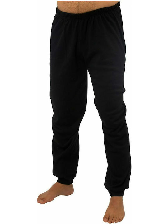 Galaxy Men's Winter Cotton Pajama Pants Black