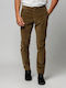 Beneto Maretti Herrenhose Chino Elastisch Khaki