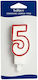 Decora Κεράκι Γενεθλίων Αριθμός "5" 0316505