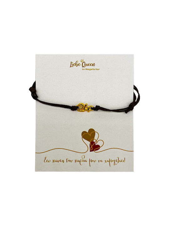 LiebeQueen Bracelet Lucky Charm made of Cord