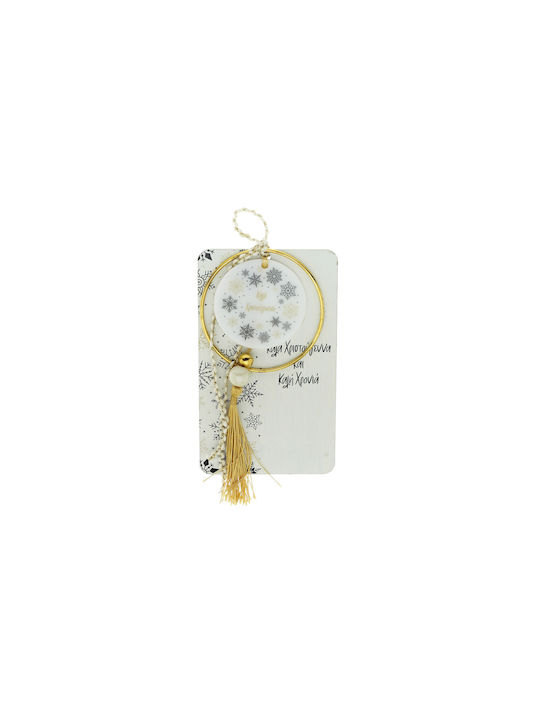 Bellissimo Hanging Lucky Charm White 9x17cm 1pcs