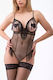 Lafagot Sexy Bodysuit Schwarz