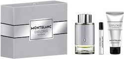 MontBlanc Explorer Platinum Ανδρικό Σετ με Eau de Parfum 3τμχ