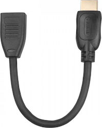 Tb Energy AKTBXVH1F20G15B HDMI 2.0 HDMI male - HDMI male 0.15m Μαύρο Tb Energy AKTBXVH1F20G15B HDMI 2.0 HDMI male - HDMI male 0.15m Μαύρο