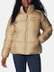 Columbia Puffect Kurz Damen Puffer Jacke für Winter Braun