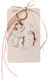 Christening Favor with Ballet Dancer Keychain Made of Wood H-13