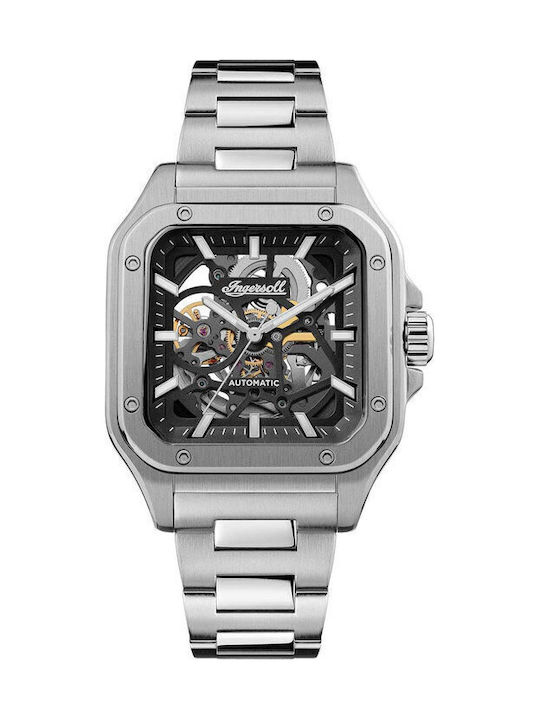 Ingersoll Men's Watch 42mm Automatic with Silver Metal Bracelet