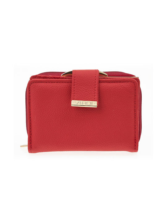 Verde Small Leather Women's Wallet Red