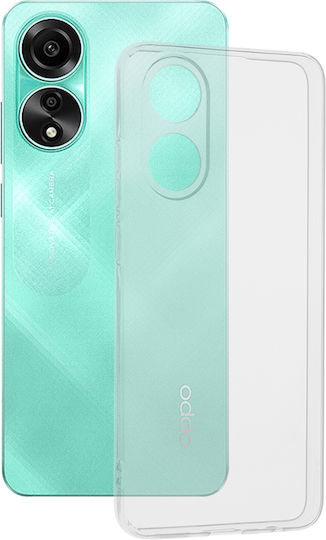 Techsuit Clear Umschlag Rückseite Silikon Transparent (Oppo A78 4G)
