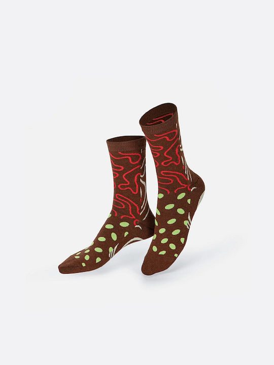 Eat My Socks Κάλτσες με Σχέδια Καφέ 2Pack