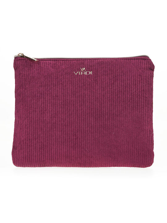 Verde Damen Necessaire in Burgundisch Farbe