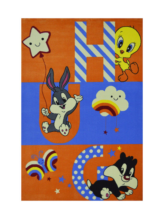 Sprintzio Kinder Teppich Orange 133x200cm