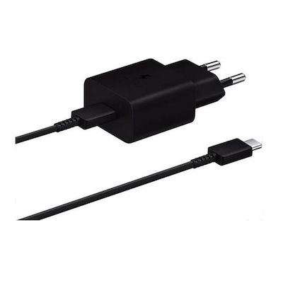 Samsung Încărcător și Cablu USB-C 45W Livrarea energiei Negruς (Fast)