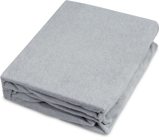 Sensillo Baby Sheet Crib Cotton Fitted Gray 70x140cm