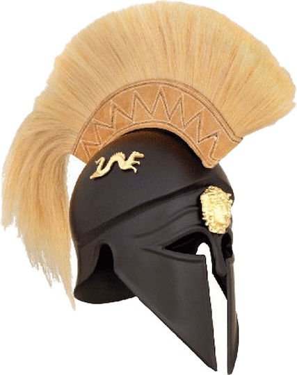 Decorative Helmet made of Plastic Greek Helmet 22x47cm 1pcs