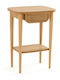 Buisseau Wooden Bedside Table Oak 45x33x62cm