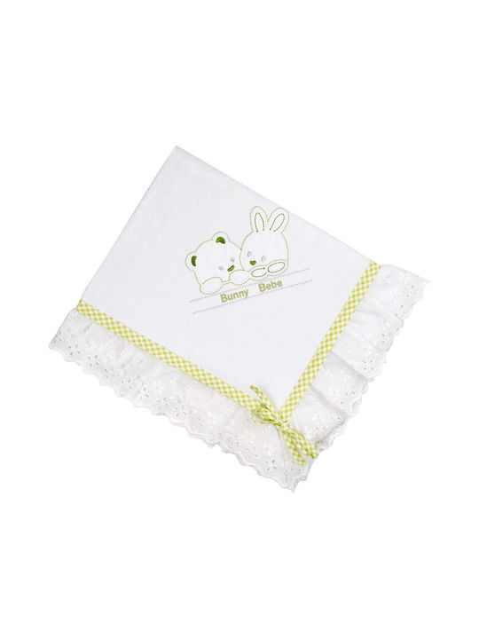 Bunny Bebe Scutec Piqué Teddy Bears - Light Gre...