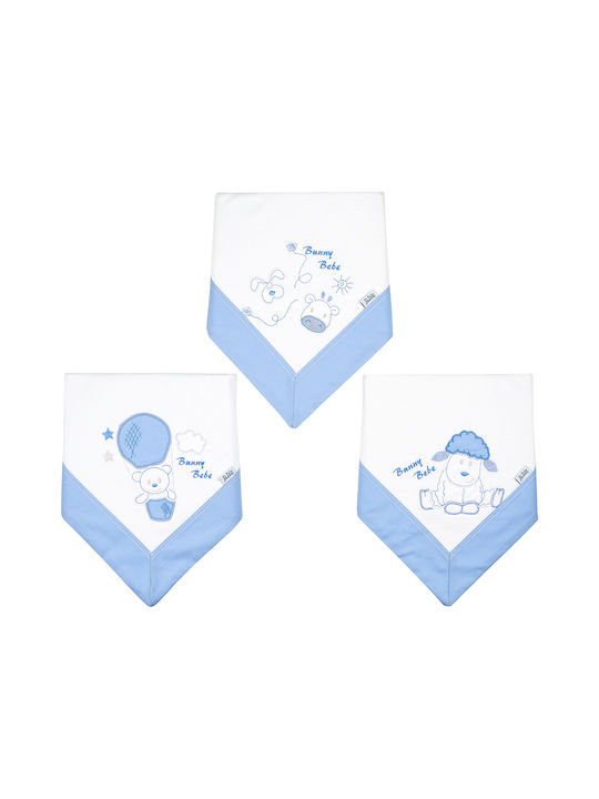 Bunny Bebe Scutec Piqué Sky Blue Albastru deschis 90x90εκ.