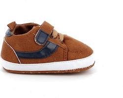 Happy Baby Βρεφικά Sneakers Αγκαλιάς Καφέ