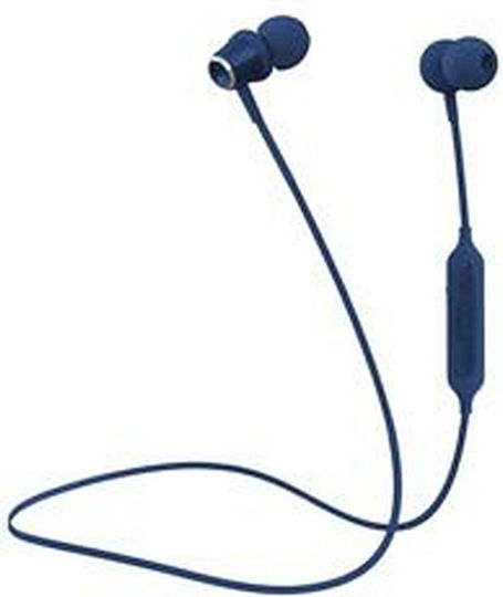 In-ear Bluetooth Handsfree Ακουστικά με Αντοχή στον Ιδρώτα Μπλε