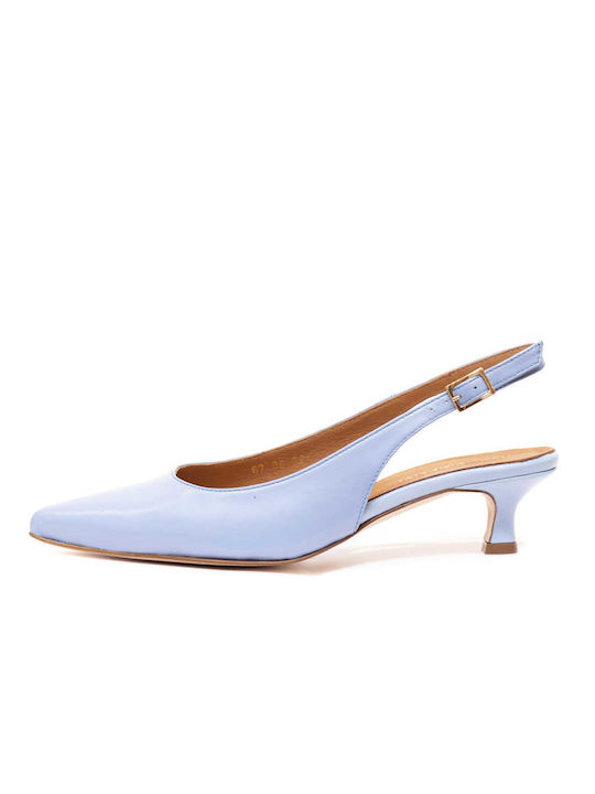 Mia Leder Pumps Blau