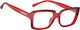 Oramont Damen Lesebrille +2.00 in Rot Farbe 9082