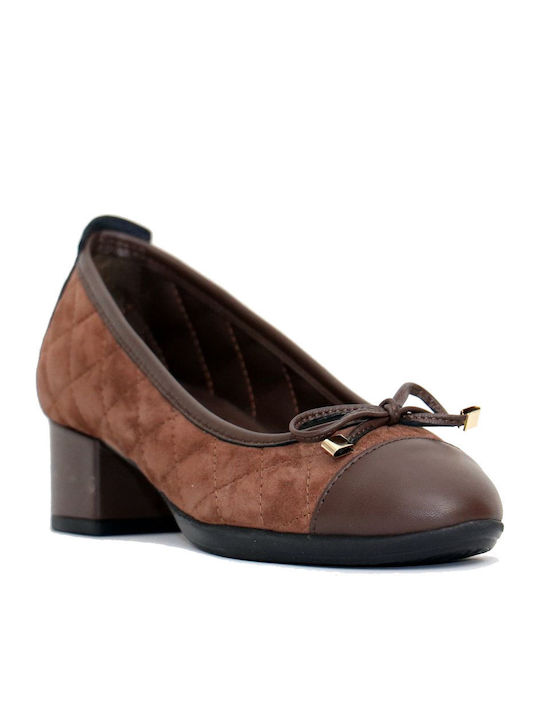 Leather Brown Low Heels
