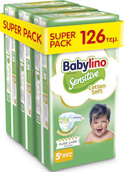 Babylino Sensitive Cotton Soft № 5+ за 12-17kgkg 126бр
