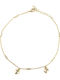 George Art Jewels Vergoldete Fußarmband aus Silber