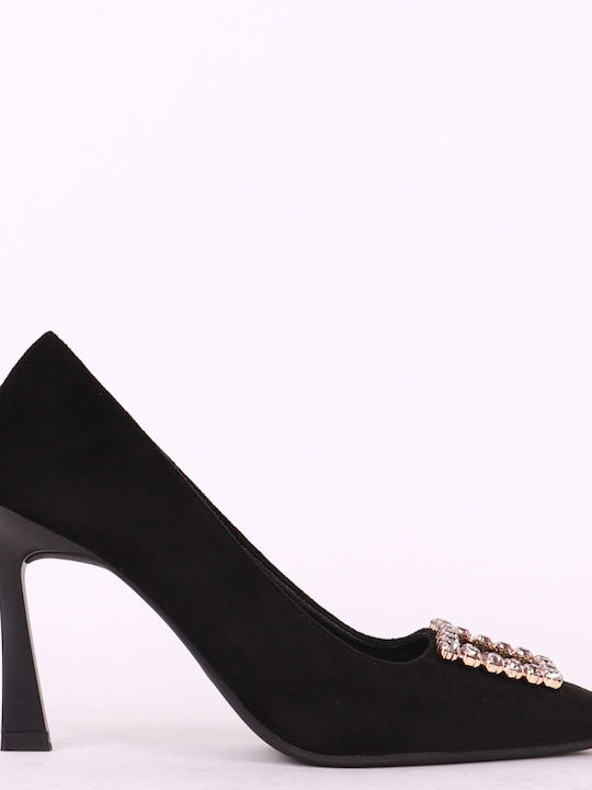 Ideal Shoes Black Heels