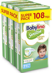 Babylino Sensitive Cotton Soft № 7 за 15+kgkg 108бр