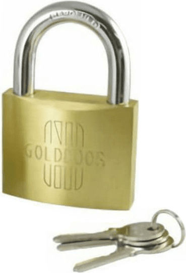 Golddoor Bronze Padlock Brass with Key 20mm 1pcs
