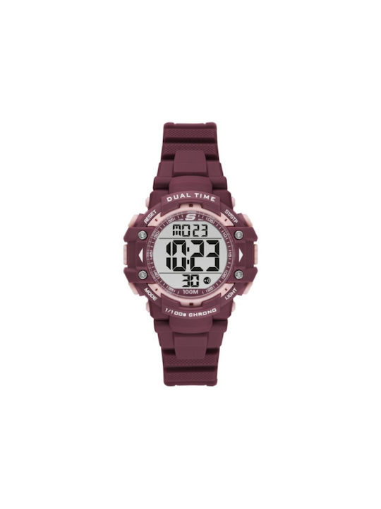 Skechers Watch in Burgundy / Burgundy Color