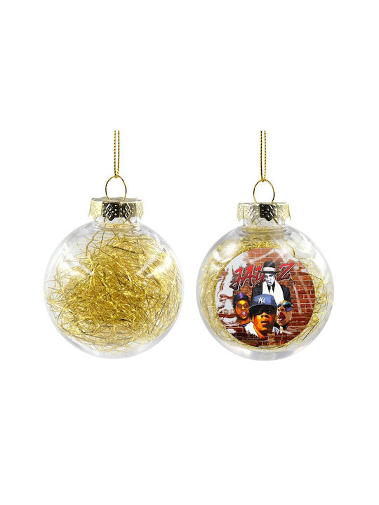 Christmas Plastic Ball Ornament Transparent 8cm