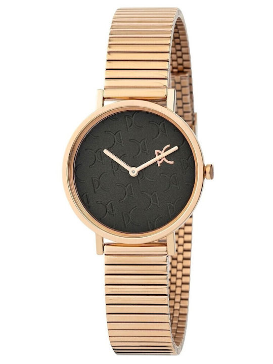 Pierre Cardin Belleville Monogram Γυναικείο Ρολόι 31mm Μπαταρίας με Ροζ Χρυσό Μεταλλικό Μπρασελέ