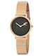 Pierre Cardin Belleville Monogram Γυναικείο Ρολόι 31mm Μπαταρίας με Ροζ Χρυσό Μεταλλικό Μπρασελέ