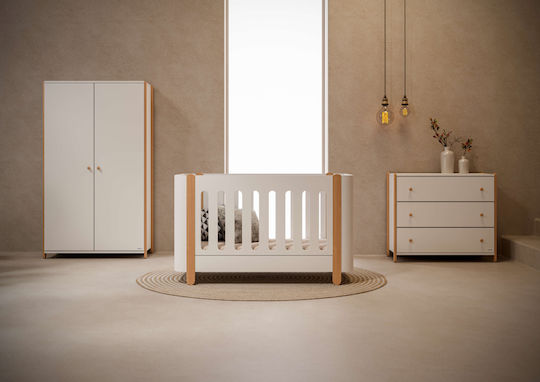 Zwei Türen Schrank Weiß 100x54x190cm