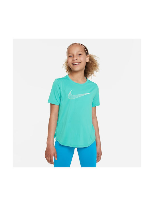 Nike Παιδικό T-shirt Τιρκουάζ