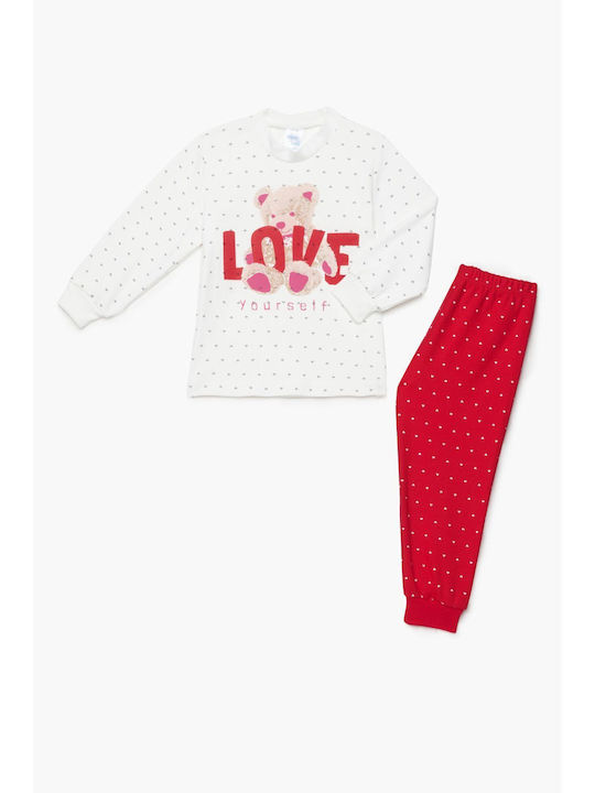 Pretty Baby Kids' Pajamas Winter Cream-Red