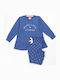 Love Kinder Schlafanzug Winterlich Blau