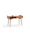 Secretar De Birou Vintage Din Lemn Maro 113.6x54x80.5cm